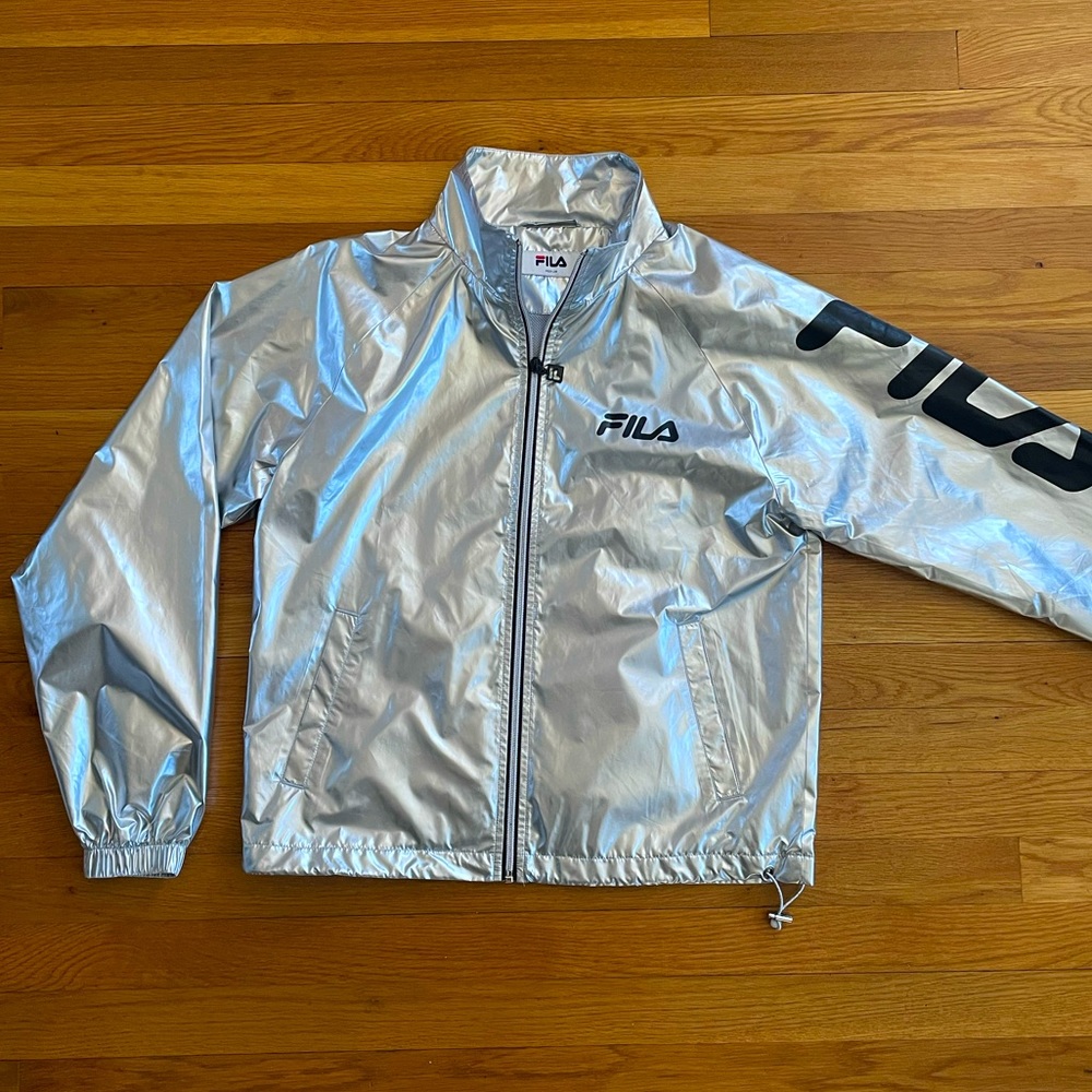 Fila Women’s silver zip up top